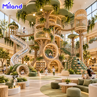 Équipement de terrain de jeux pour enfants : Aventure en forêt avec maison dans les arbres pour centres commerciaux – Solution complète avec chargement en conteneur – Maison dans les arbres géante