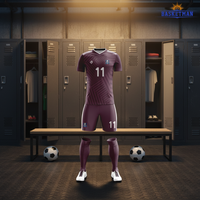 Maillots de football respirants pour hommes, logos et noms personnalisés, directement de l'usine avec des réductions en gros, uniforme de football sur mesure