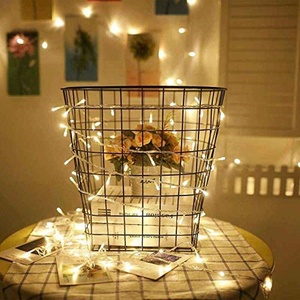 Guirnalda de <span class=keywords><strong>Luces</strong></span> de 3m/10ft con 20 LEDs para <span class=keywords><strong>Navidad</strong></span>, Cadena de <span class=keywords><strong>Luces</strong></span> de Hadas a Batería 3AA, Luz Estrellada Súper Brillante para Regalo, Boda y Fiesta - Product Image 4