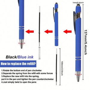 Mobile Phone Universal Capacitive Smart Soft Screen 2 in 1 Promotional Plastic Metal Custom Ballpoint <b>Pen</b> - Product Image 2