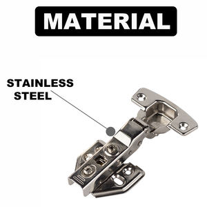 CC الفولاذ المقاوم للصدأ 3d أخفى كابينة هيدروليكية أقحم الباب المفصلي لينة إغلاق مجلس الوزراء الأثاث مفصلات الأبواب - Product Image 4