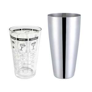 Chuyên nghiệp bền thép không gỉ Boston <span class=keywords><strong>Shaker</strong></span> với kính tin cho bartending và hiệu quả Cocktail trộn - Product Image 1