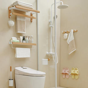 الحمام ألمانيا Zelkova رف تخزين مجموعة ملحقات الأجهزة الحمام طقم ملحقات الحمام الخشبية - Product Image 1