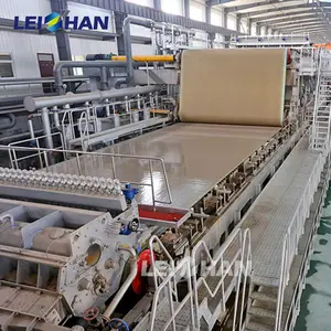 Penjualan pabrik mesin daur ulang kertas limbah 30 Tpd jalur produksi karton bergelombang mesin pembuat kertas Kraft