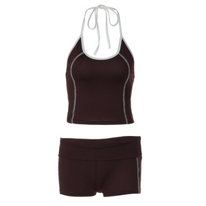 Ensemble de soutien-gorge de sport et short pour femmes, style européen et américain, haute élasticité, yoga, fitness, ensemble décontracté deux pièces, taille SML - Product Image 5