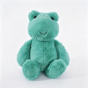 Peluche grenouille mignonne personnalisée, peluche grenouille verte, peluche grenouille assise - Product Image 2