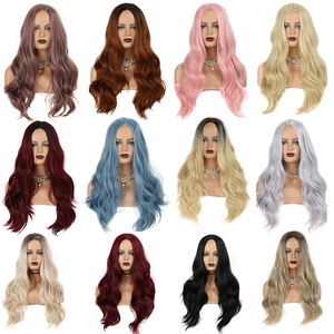 Perruques à bordure en dentelle non collée pour femmes, grandes vagues, cheveux longs bouclés, vente en gros pour jeux de rôle, offre spéciale usine - Product Image 6