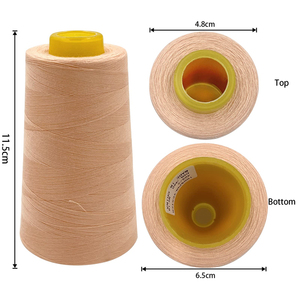 20s/2 40/2 20s/3 50/3涤纶丝线批发供应商100% 缝纫机用涤纶缝纫线 - Product Image 1
