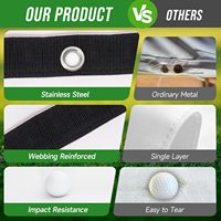 Écran de frappe de golf ultra transparent et lavable pour l'entraînement de golf en intérieur