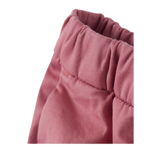 Pantalones cortos de sarga elástica para niños con cintura elástica y cordón ajustable – Dusty Rose - Product Image 4