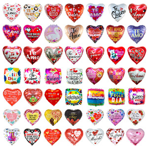 ชุดลูกโป่งวาเลนไทน์รูปหัวใจฟอยล์ไมลาร์ ยี่ห้อ BLN Wholesale พร้อมข้อความ Te Amo ภาษาสเปน สำหรับงานปาร์ตี้และงานฉลองครบรอบ - Product Image 1