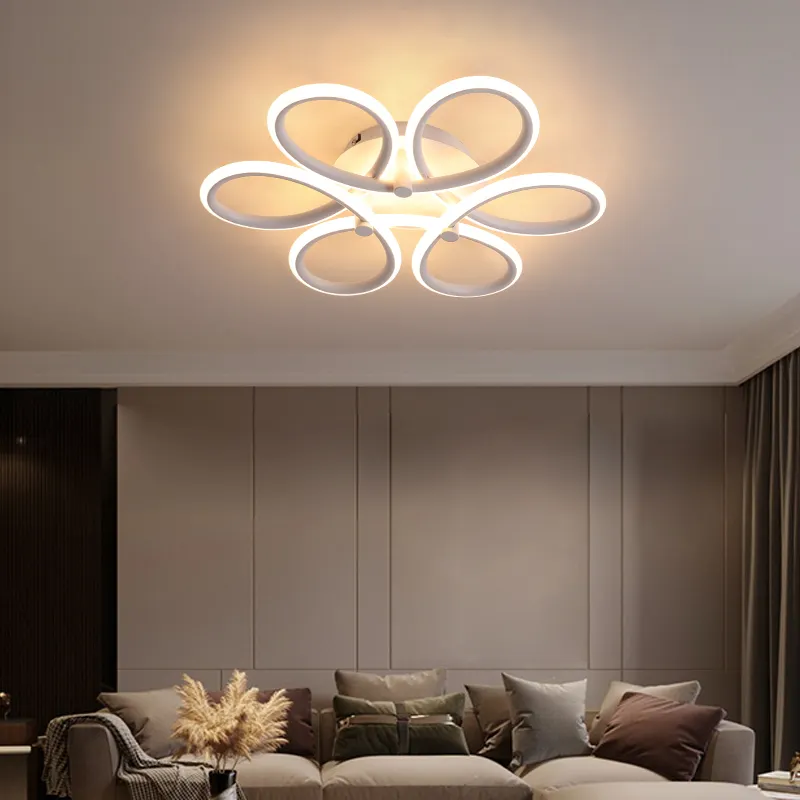 中国の結び目のデザインは寝室の装飾のためのライトハウス天井ライトシャンデリアランプを導きました