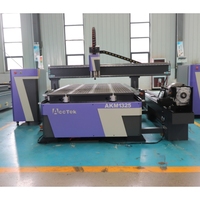 Routeur CNC 2 en 1 pour la gravure sur bois en plaque, les pieds de table, les outils de sculpture cylindrique, table de fraisage CNC 1325 avec rotation