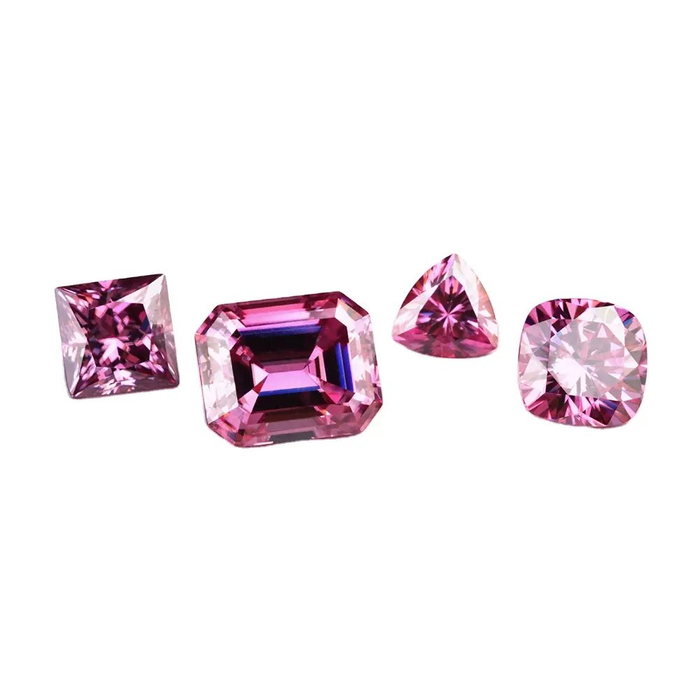 Zhengyong Sieraden Groothandelsprijs 5Mm-12Mm Vvs1 Ronde Ovale Peer Prinses Gesneden Roze Mossanite Moissanite Diamant