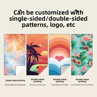 Handuk Pantai Motif Tie-Dye Serat Ultra Halus Cepat Kering Dua Sisi, Penyerap Air, Cocok untuk Berenang, Laris Manis Musim Panas