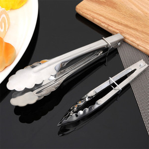 Stainless Steel Food <b>Clips</b> Extra Long Oven Safe For Kitchen Bread Steak Barbecue Baking Tools - Product Image 3