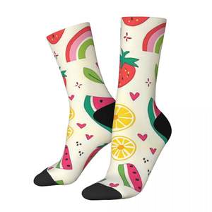 Calcetines personalizables con contraste de color, logotipo bordado absorbente de sudor, temporada de otoño, dibujos animados, suministro ODM - Product Image 2