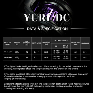 <span class=keywords><strong>รอก</strong></span><span class=keywords><strong>เบ</strong></span><span class=keywords><strong>ท</strong></span>คาสติ้ง BEARKING YuRi <span class=keywords><strong>DC</strong></span> อัตราทด 7.1:1 ระบบ<span class=keywords><strong>เบ</strong></span>รกอิเล็ก<span class=keywords><strong>ท</strong></span>รอนิกส์ - Product Image 2
