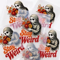 Transferts DTF personnalisés pour Halloween et l'automne, impressions à repasser, transferts thermiques pour t-shirts, transferts DTF pour t-shirts