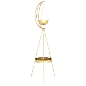 Support de plantes en métal doré, vente en gros, <span class=keywords><strong>design</strong></span> KD, moderne, avec plateau, pour jardin, balcon, maison, vente en gros - Product Image 1