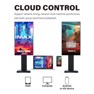 55 Inch Floor Standing Dual Side Shop Window Enfrentando Tela 700 + 2500 nits Tela de Publicidade Resistente ao Sol - Product Image 6