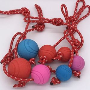 Pelota de juguete para perros, juguete interactivo para mascotas al aire libre, dispositivo de goma resistente a mordidas para la dentición de perros, suministros para mascotas, alivia el aburrimiento. - Product Image 2