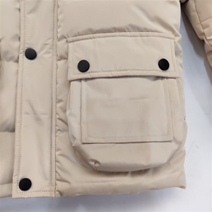 Dernières créations : <span class=keywords><strong>Doudoune</strong></span> matelassée beige imperméable à capuche zippée pour garçons, épaisse et chaude, pour l'hiver - Product Image 5