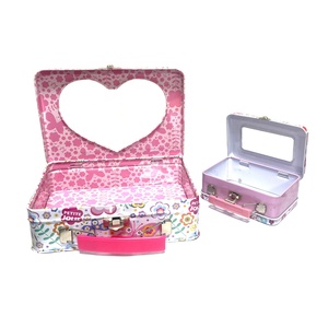 Portable Tinplate Rectangular <b>Box</b> with <b>Clear</b> Window, Hand-held Iron Case for Doll Storage & <b>Gift</b> Packaging - Product Image 4