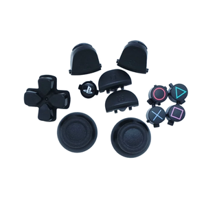Kit de 12 Botones para Control de Videojuegos, Repuesto para CUH-ZCT1 CUH-ZCT2 JDM-001 011 030 040 050 055, Palancas de Mando, D-pad, ABXY, Color Negro - Product Image 1