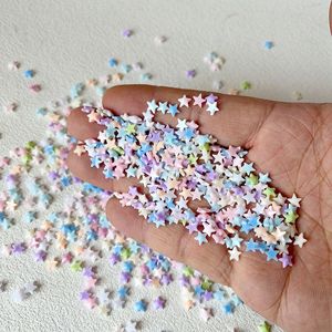 200 pièces/sac <span class=keywords><strong>Mini</strong></span> étoiles en résine couleur <span class=keywords><strong>macaron</strong></span>, étoiles à cinq branches stéréo, accessoires pour nail art, coques de téléphone DIY et protections pour appareils mobiles - Product Image 3