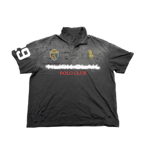 Slavato a maniche corte stampate macchiate e danneggiate per <span class=keywords><strong>Polo</strong></span> e magliette in Jersey 100% cotone - Product Image 2