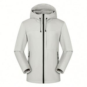 Design High Soft Stretched Fabric Sport Outdoor <b>Jacket</b> Windproof Breathable Waterproof with Zipper Closure Comfortable Outwear - Product Image 3