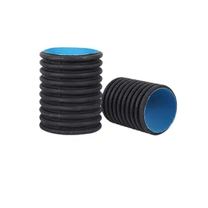 Polyethylen Drainage Culvert Abwasser Abflussrohr groß 8 10 36 Zoll Wasser HDPE doppelwandige Wellrohre