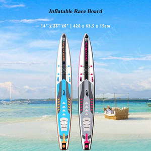 Pvc Drop Stitch Long <span class=keywords><strong>Paddle</strong></span> Board <span class=keywords><strong>Gonflable</strong></span> Sup Racing Board 14Ft <span class=keywords><strong>Stand</strong></span> <span class=keywords><strong>Up</strong></span> Team Board Avec Eva - Product Image 2