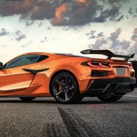 Aileron arrière en fibre de carbone style Z06 ZR1 pour Chevrolet Corvette C8 Z51 2020-2022, becquet de coffre arrière, kit carrosserie