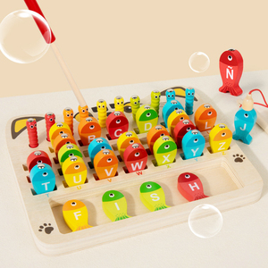 Nouveau jeu interactif <span class=keywords><strong>magnétique</strong></span> en bois pour attraper les insectes, jeu éducatif pour bébés et enfants <span class=keywords><strong>de</strong></span> maternelle - Product Image 4