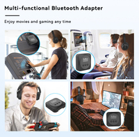 Transmetteur Bluetooth sans fil Adaptateur de casque d'avion pour le vol d'avion Jeux vidéo TV