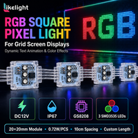 Écran LED maillé RGB programmable IP67 pour extérieur, affichage à grille de pixels transparente pour éclairage publicitaire de façade de bâtiment
