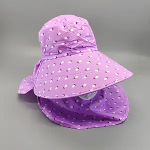 여름 UV 숙녀 얼굴 보호 모자 여자 숄 모자