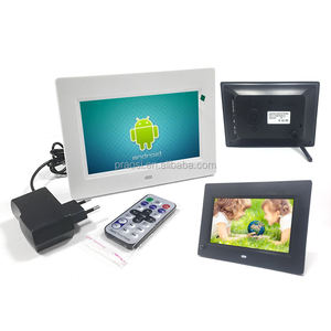 7 \ "Android fotoğraf Video LCD çerçeve dijital AD oynatıcı hareket algılama akülü seçenekler saat için WiFi bağlantısı - Product Image 1