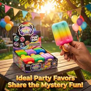 Rainbow Popsicle Squishy <b>Fidget</b> Toys Stretchable Ice Cream Stress Balls Sensory Anxiety Relief Desk Toys Bulk - Product Image 6