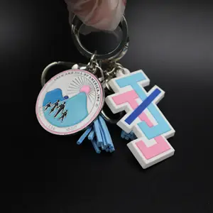 Porte-clés Jack et Jill en PVC, porte-clés en plastique caoutchouc, ensembles cadeaux de maternité