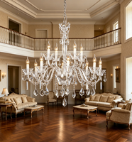 Lustre en cristal bicolore VH Luxury, style classique chinois, éclairage décoratif intérieur pour villa, complexe hôtelier et escalier