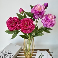 QIDA BK301 Artificielle Pivoines Fleur Unique Décoration De Table Noël Graduation Halloween Nouvel An Autres Occasions Gratuit