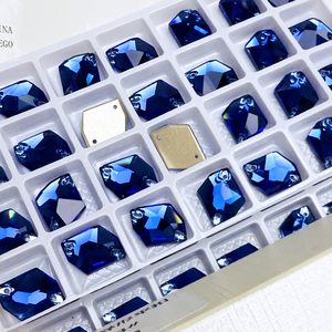 Yantuo alta calidad K9 cristal cósmico 3D coser diamantes de imitación Flatback piedras de coser para decoraciones de ropa cristal cósmico alto - Product Image 2