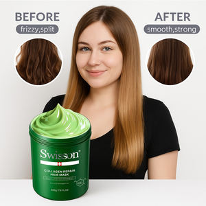 <span class=keywords><strong>Maschera</strong></span> per <span class=keywords><strong>Capelli</strong></span> Riparatrice al Collagene all'Ingrosso, Estratti di Erbe, Burro di Avocado, <span class=keywords><strong>Maschera</strong></span> Condizionante Profonda 500g per <span class=keywords><strong>Capelli</strong></span> Danneggiati e Colorati - Product Image 1