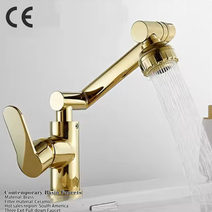 <span class=keywords><strong>Rubinetto</strong></span> Moderno per Lavabo con Braccio Articolato a <span class=keywords><strong>1080</strong></span> <span class=keywords><strong>Gradi</strong></span>, Miscelatore Acqua Calda e Fredda - Product Image 1