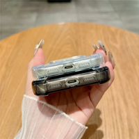 Étui de protection magnétique antichoc en TPU+PC avec charge sans fil de luxe pour les objectifs des modèles 17/16/15/14/13/12/18 Pro Max Plus