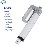 Aktuator linier listrik tahan air, maksimal Stroke 1000mm beban 1500N 12V 24V IP 65 dalam berbagai penggunaan