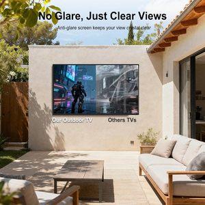 4K Android 65" Outdoor Waterproof Smart TV Anti Glare Weatherproof LED TV For Garden - Product Image 6